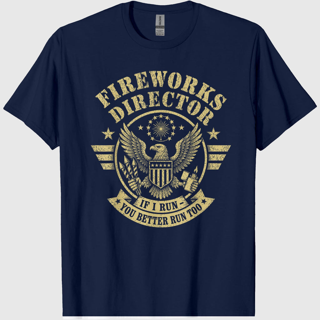 4th of July Memorial Day Boom, Patriotic Fireworks Director T-Shirt