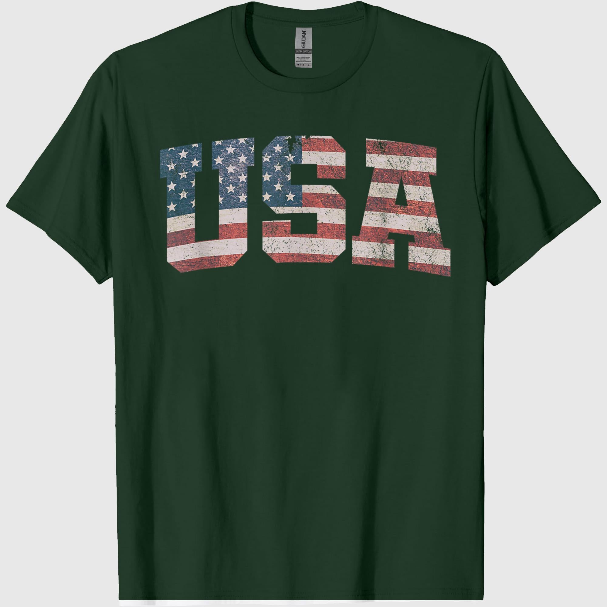 4th of July Shirts for Men and Women USA Flag Patriotic America Tees T Shirts