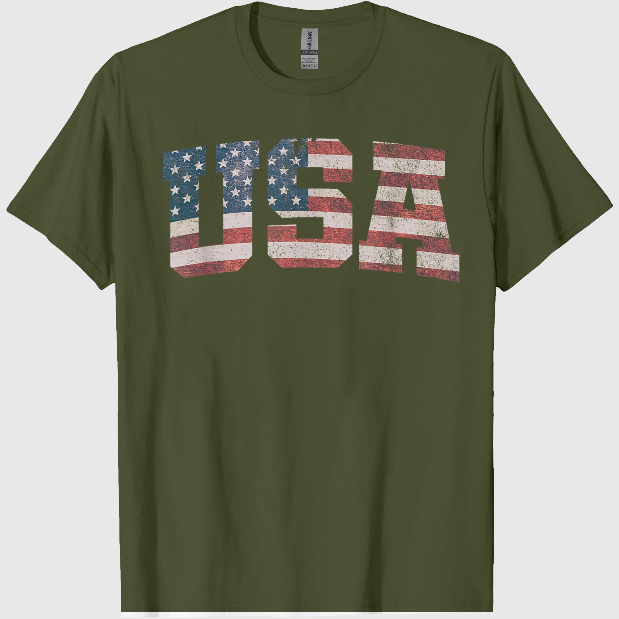 4th of July Shirts for Men and Women USA Flag Patriotic America Tees T Shirts