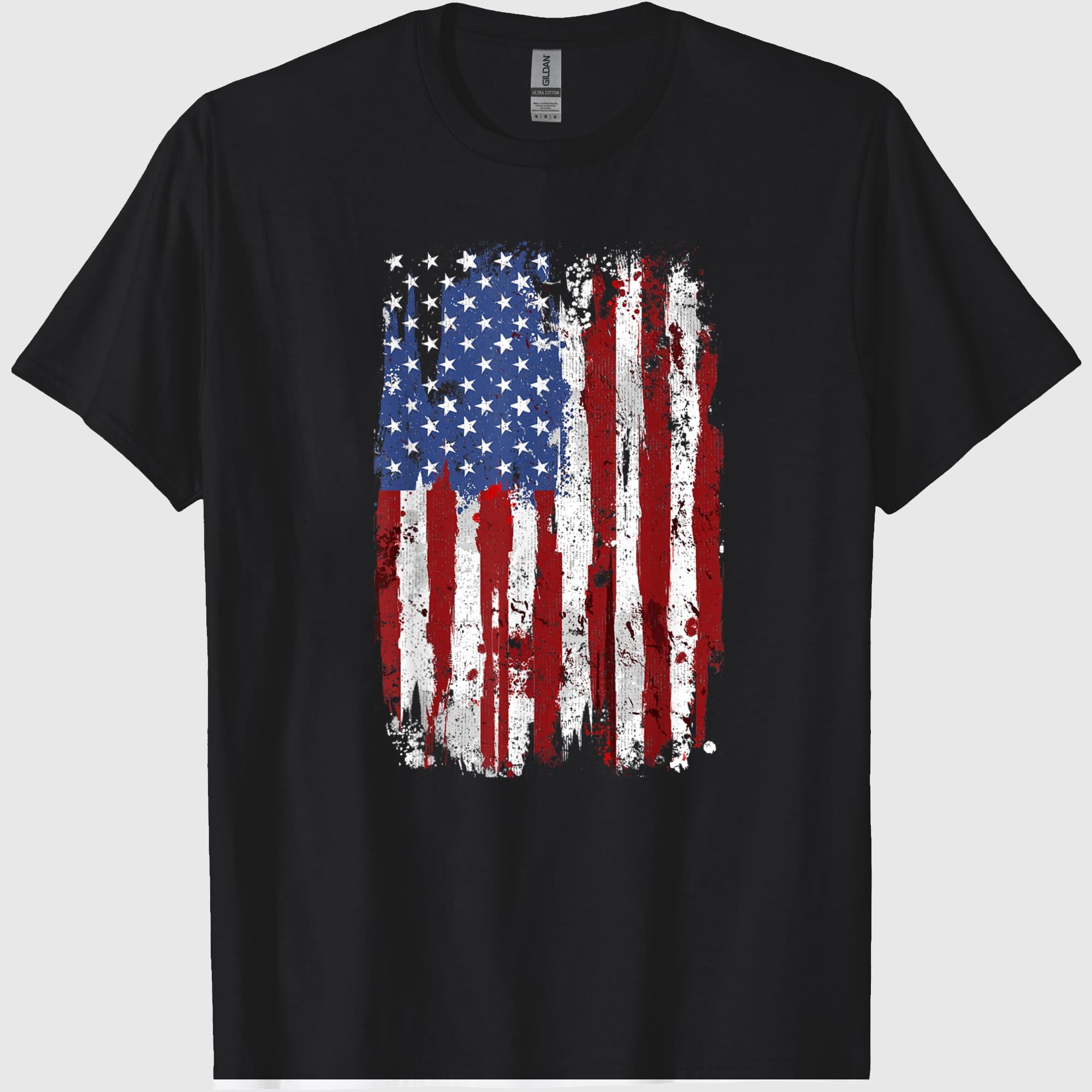 4th of July Shirts for Men and Women USA Flag Patriotic Tees American Flag T Shirts