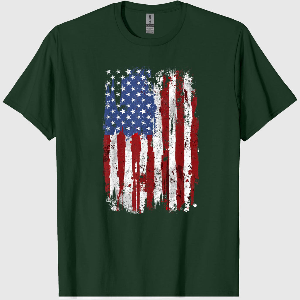 4th of July Shirts for Men and Women USA Flag Patriotic Tees American Flag T Shirts
