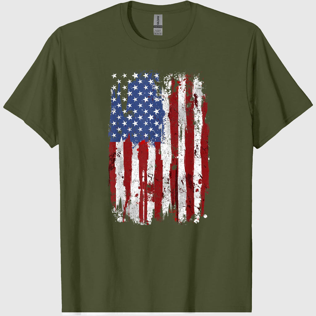 4th of July Shirts for Men and Women USA Flag Patriotic Tees American Flag T Shirts