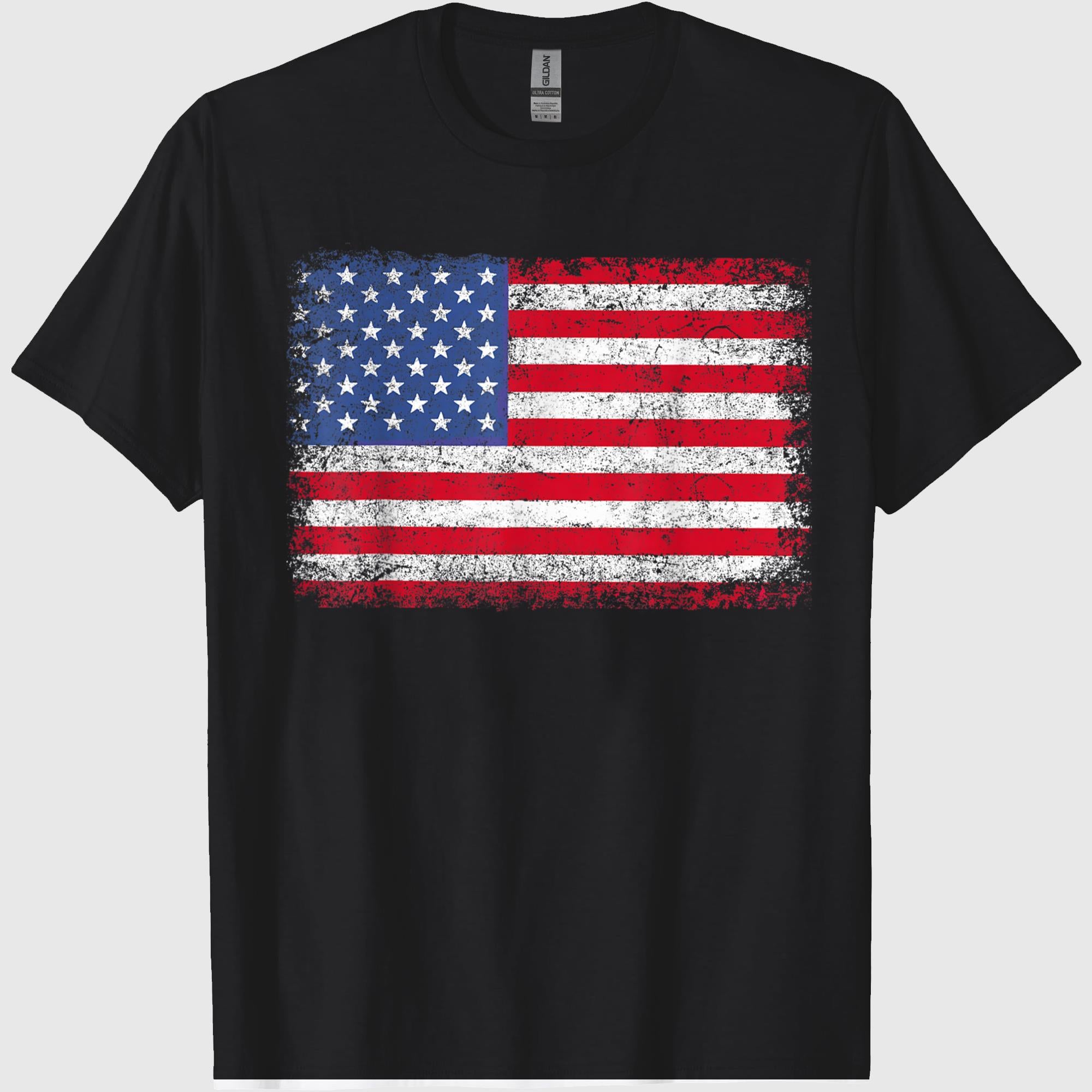 Patriotic USA Flag 4th of July for Men Women Kids Boys Girls T-Shirt