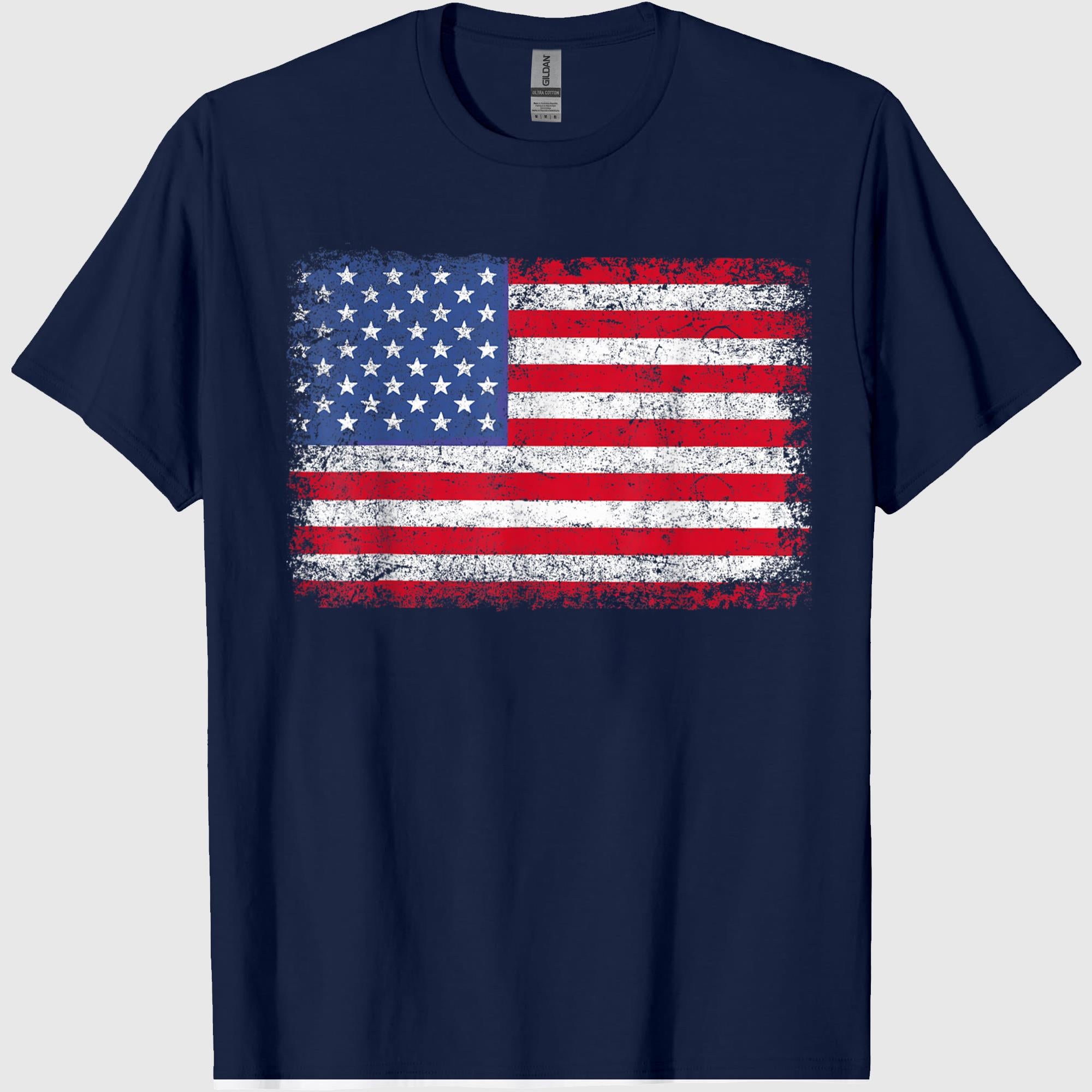 Patriotic USA Flag 4th of July for Men Women Kids Boys Girls T-Shirt