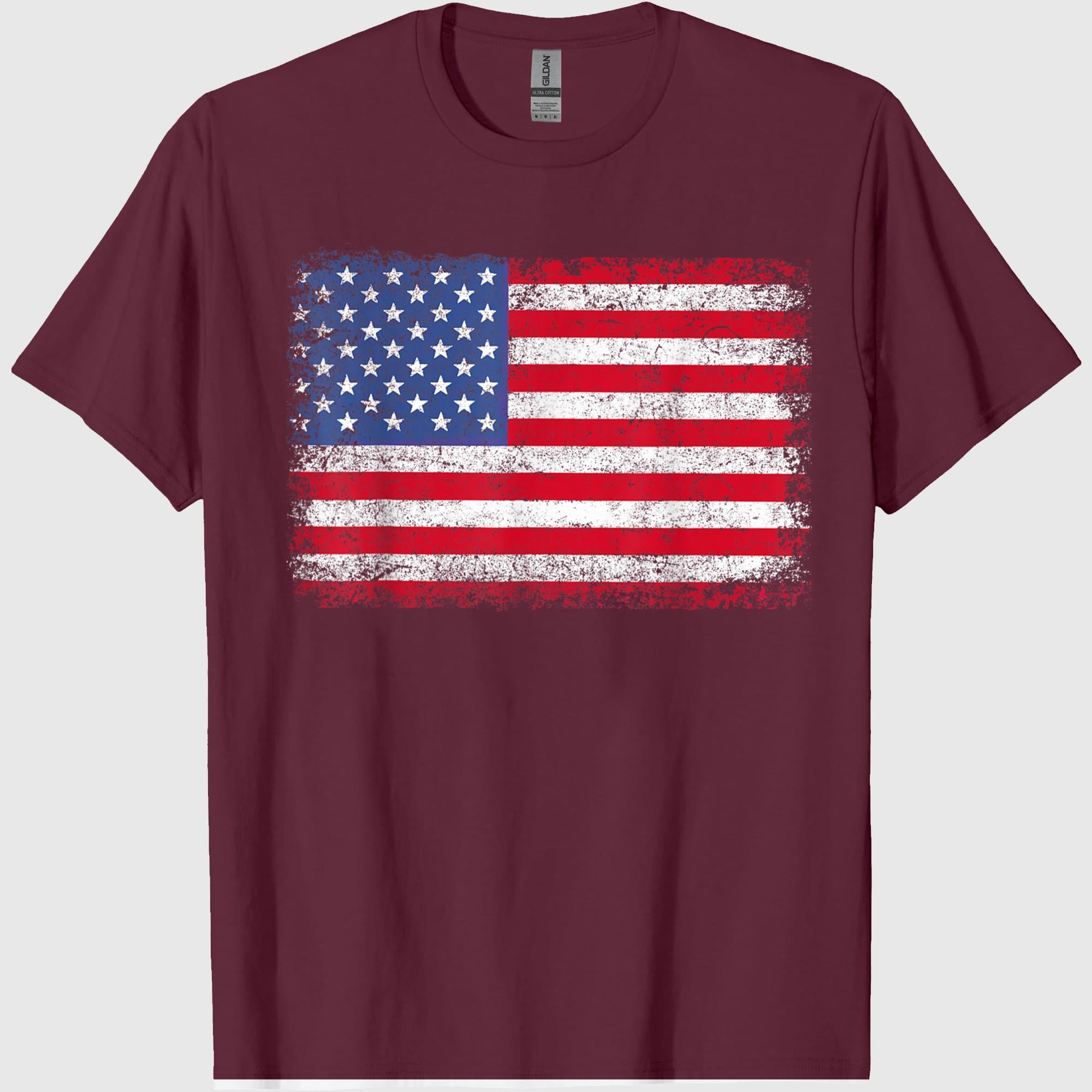 Patriotic USA Flag 4th of July for Men Women Kids Boys Girls T-Shirt