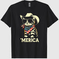 USA 'Merica Cat 4th of July Men Women Kids Funny Patriotic T-Shirt